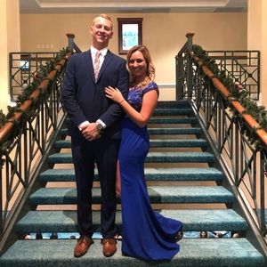 Royal blue formal dress